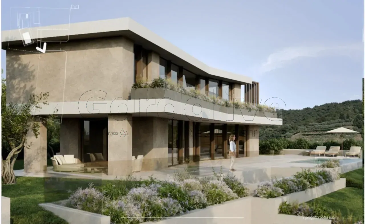 Modern villa with pool and garden