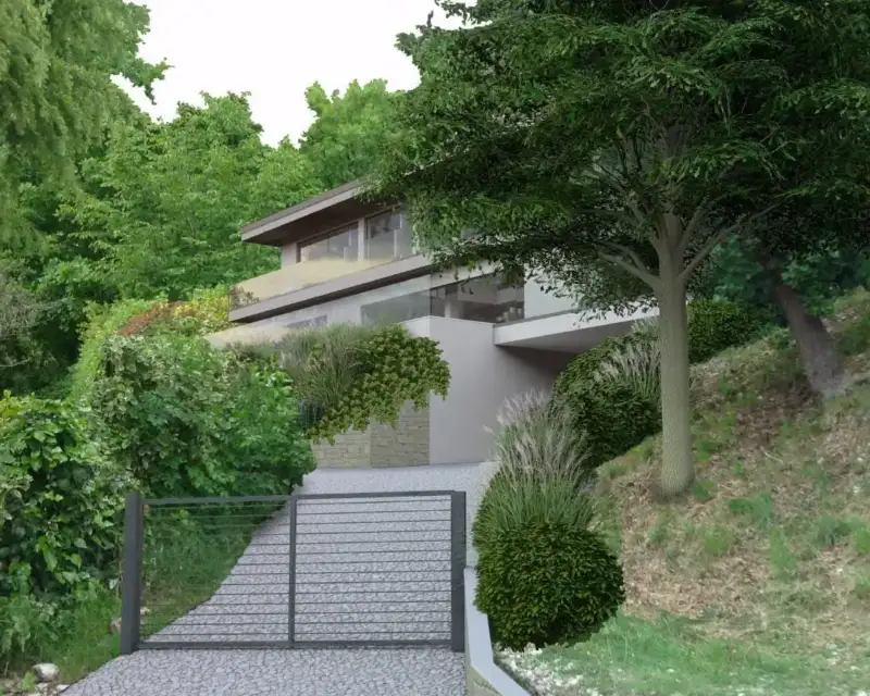 Baugrundstück mit genehmigten Projekt in Gardone Riviera, Gardone Riviera
