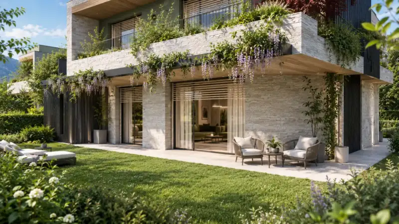 Neubau Vierzimmerwohnung im Erdgeschoss mit Garten in Marco, Rovereto, Rovereto