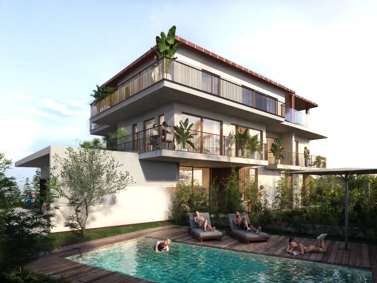 Moderne Residenz mit Pool und privatem Garten