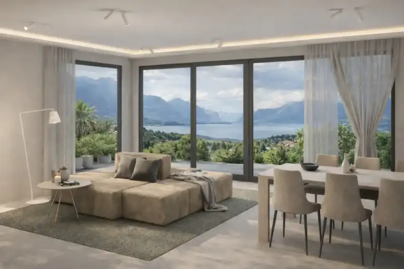 New Penthouse with Lake View, Large Terraces and Private Pool in Manerba del Garda, Manerba del Garda
