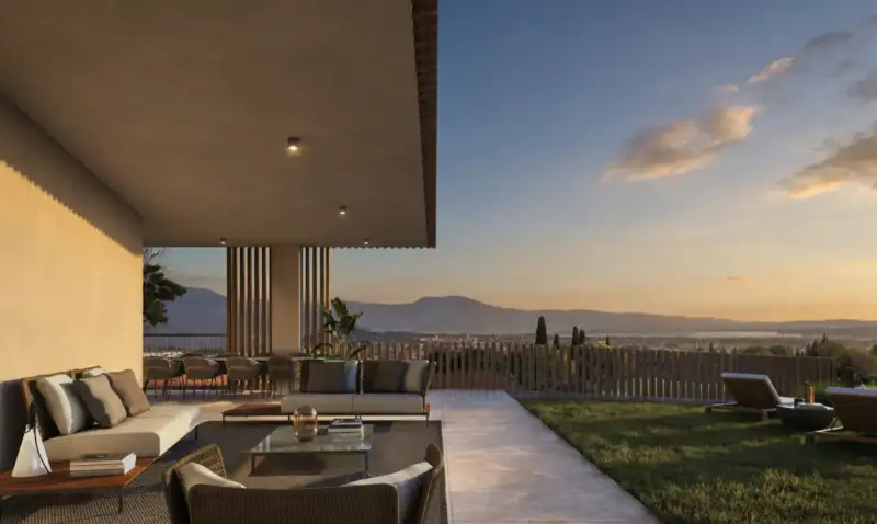 Vierzimmerwohnung mit Seeblick und Garten in Polpenazze del Garda, Polpenazze del Garda
