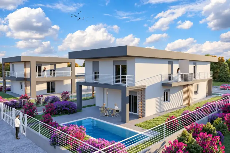Semi-detached house with garden and private pool in Manerba del Garda, Manerba del Garda